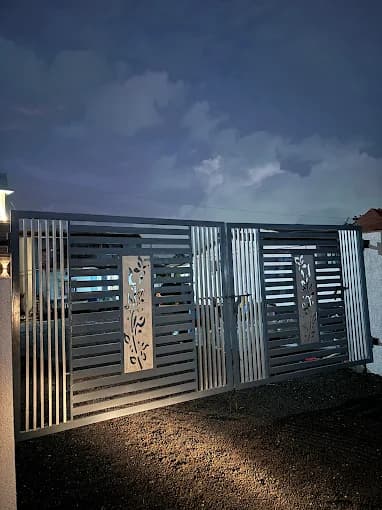 Modern Laser Cut Steel Main Gate