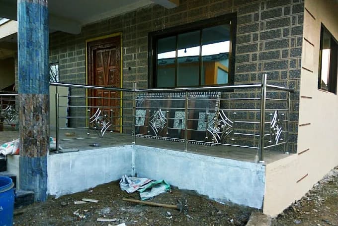 SS Balcony Railing with Designer Panels
