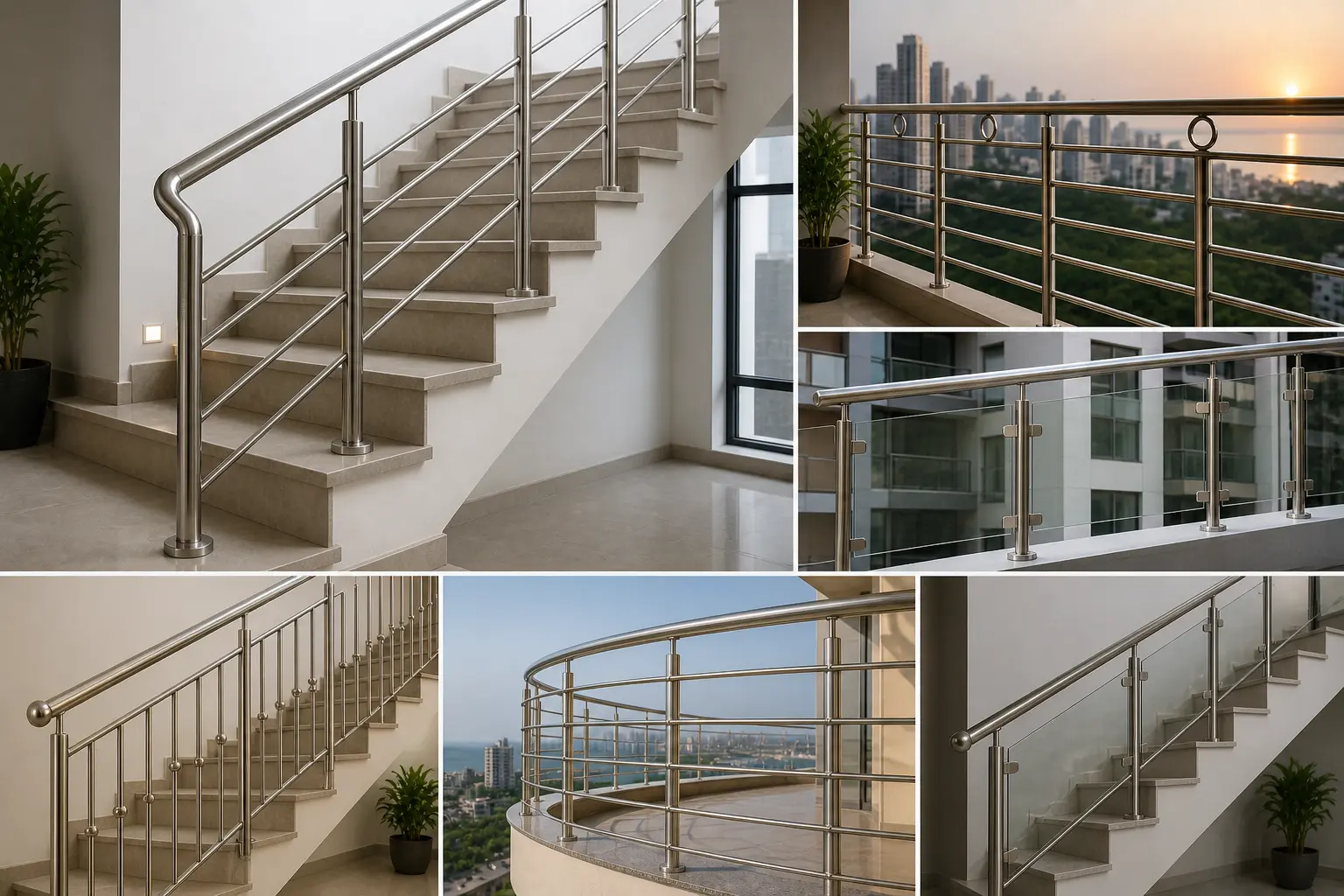 SS Railing Designs for Staircases & Balconies in Mumbai & Thane — Types, Prices & Tips